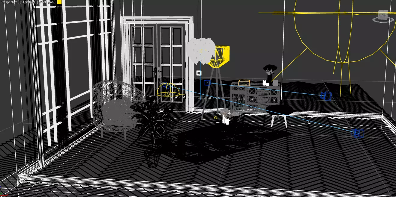 Living Room Design  3D model_4