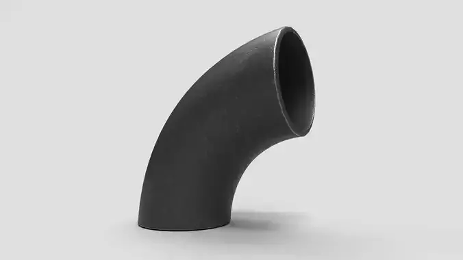Elbow Pipe Long Radius 6 inches 3D model