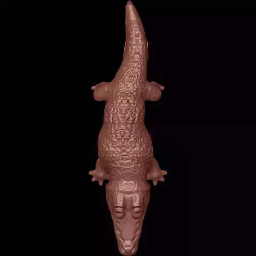 Textured Alligator pendant