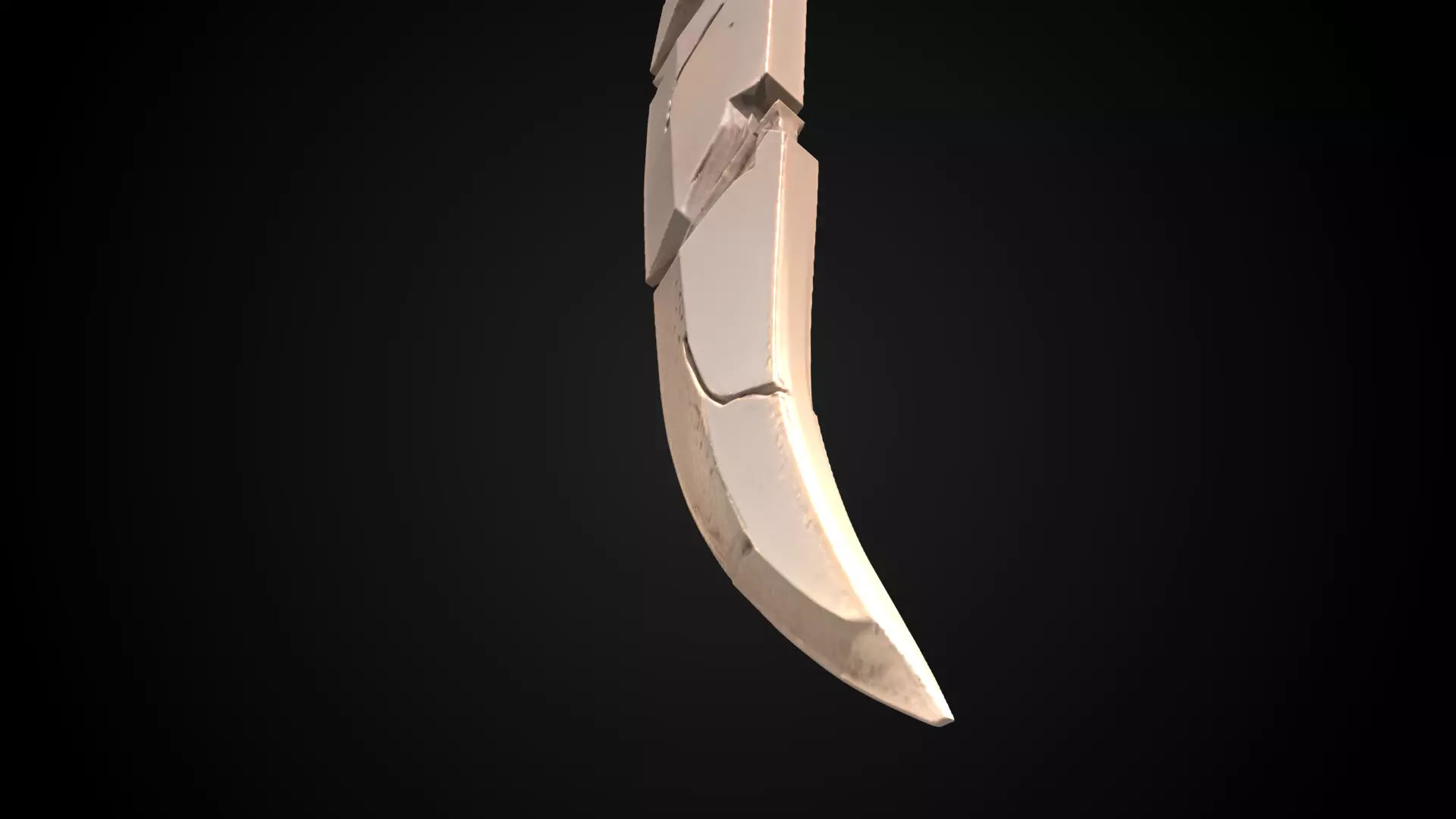 Stylized Orc Sword - Bonehook - Game Ready 3D model_5