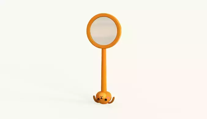Dog Magnifying Glass  Low-poly 3D model