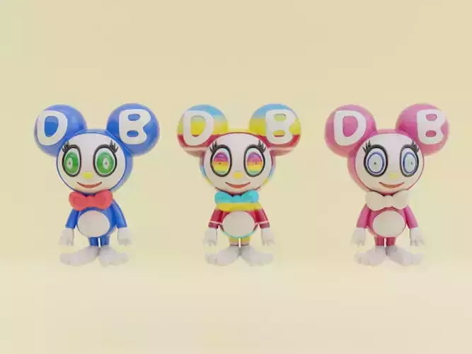 Mr DOB Takashi Murakami Collectible Art Toy Printable 3D print model