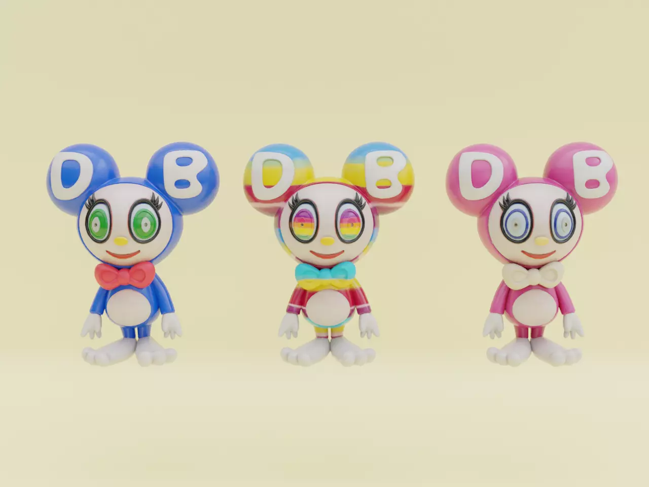 Mr DOB Takashi Murakami Collectible Art Toy Printable 3D print model