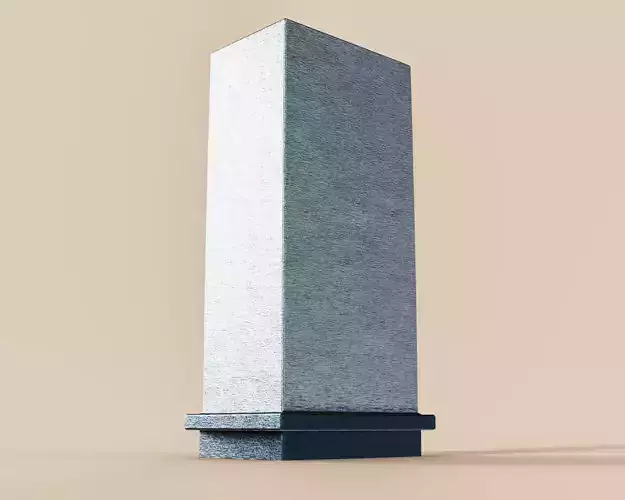 Street Bollard Type B Low-poly 3D model