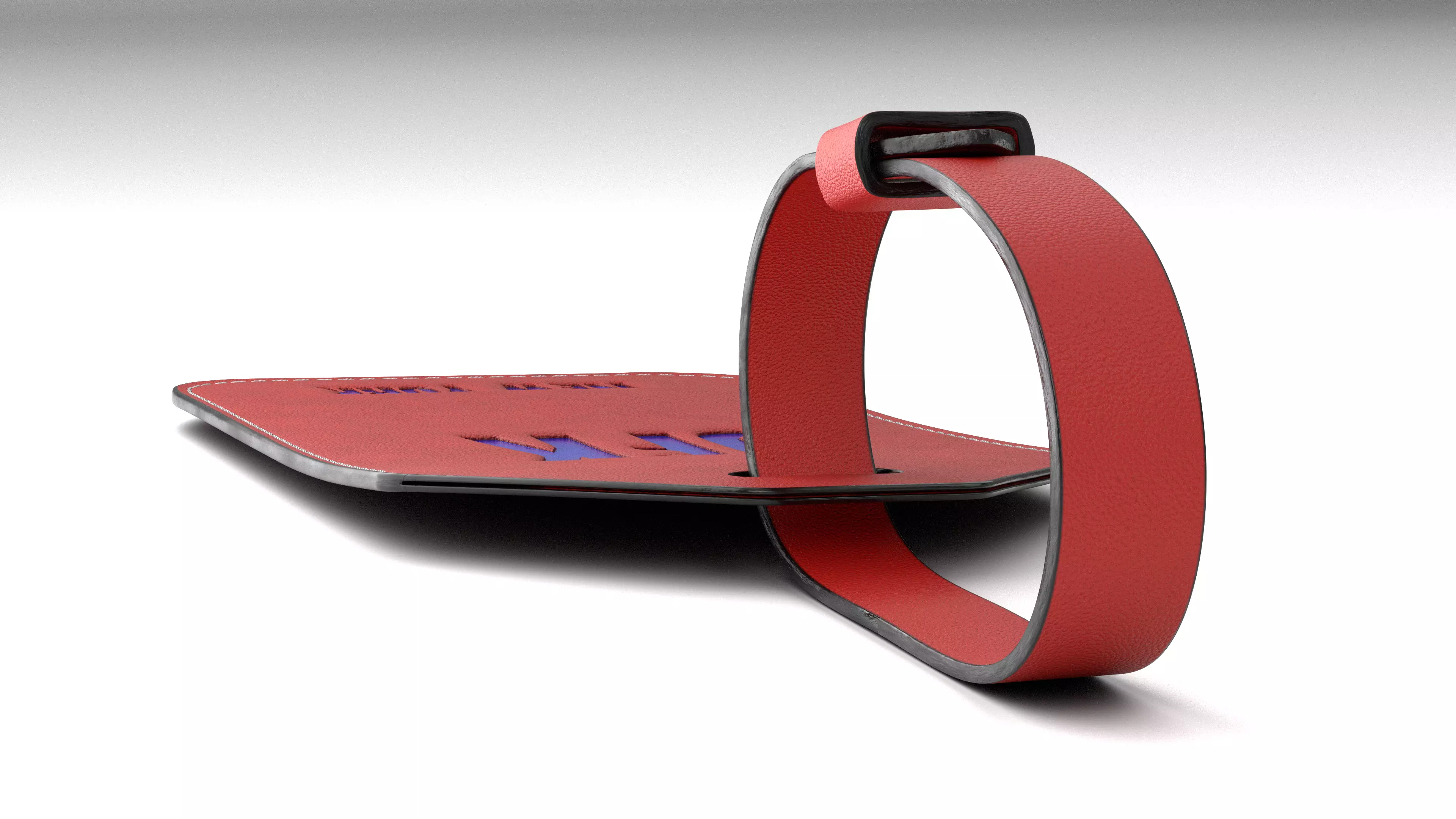 Leather luggage tag 3D model_31