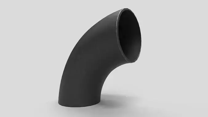 Elbow Pipe Long Radius 10 inches 3D model