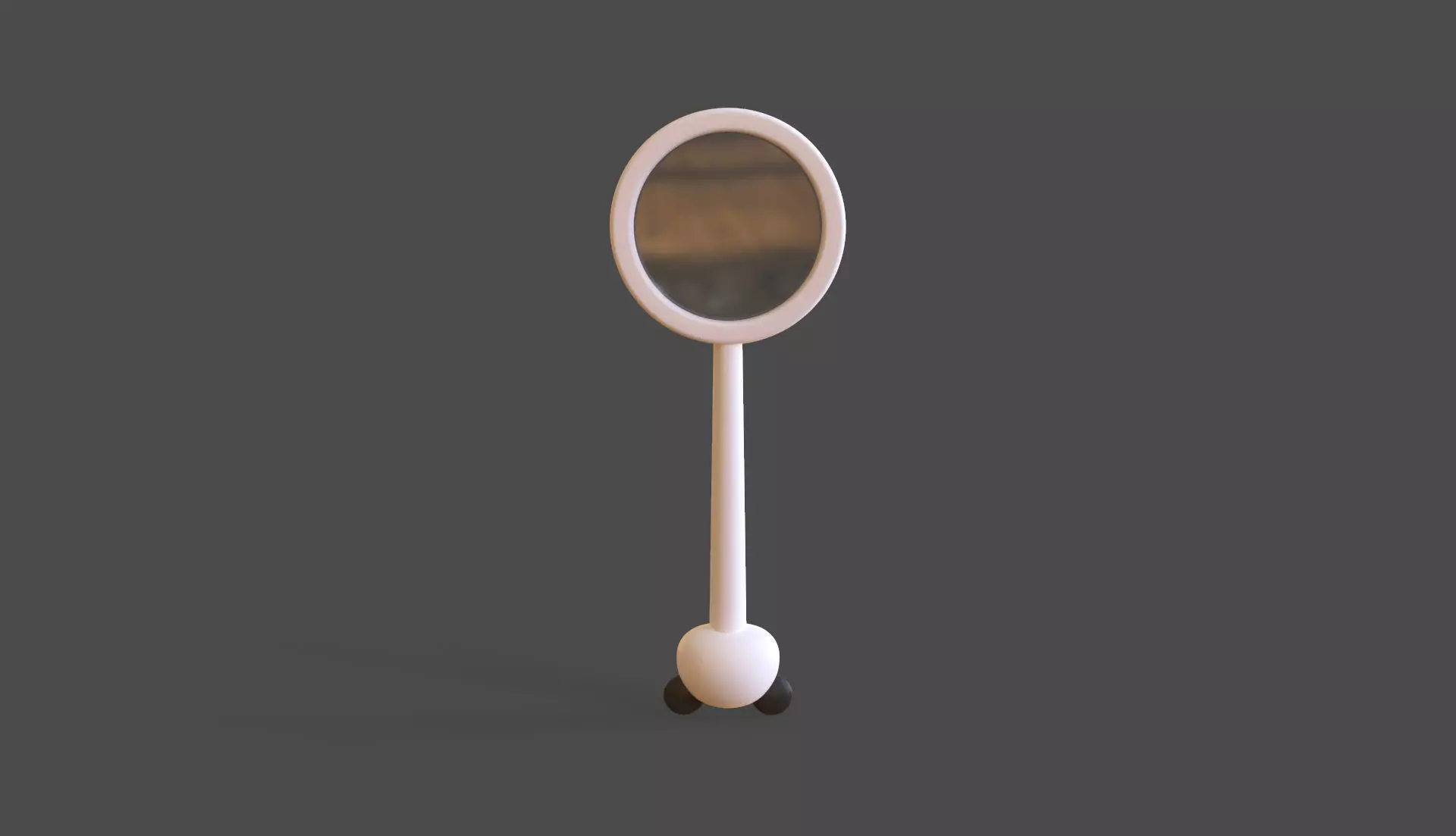 Panda Magnifying Glass  Low-poly 3D model_4