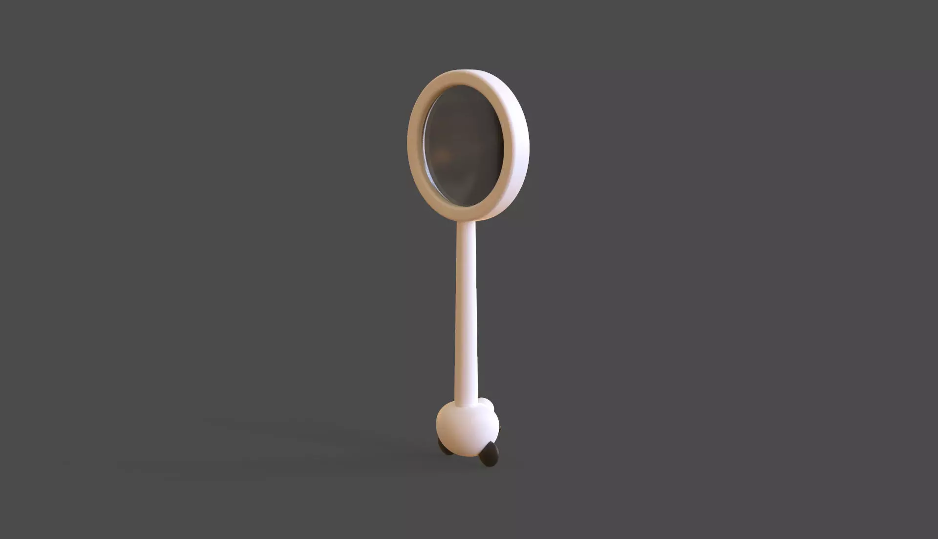 Panda Magnifying Glass  Low-poly 3D model_3