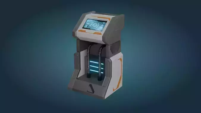 Sci-Fi Computer - Game Ready - PBR