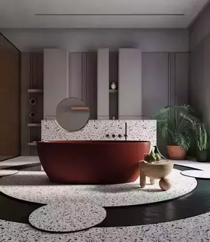  Bathroom Interior Model 3D model