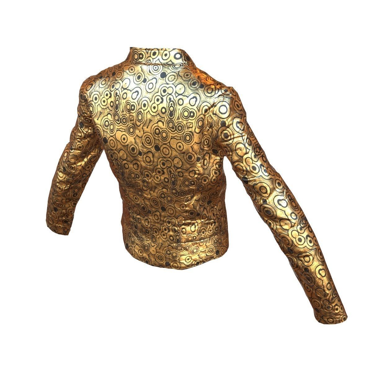 Gold Decorated Jacket Low-poly 3D model_4