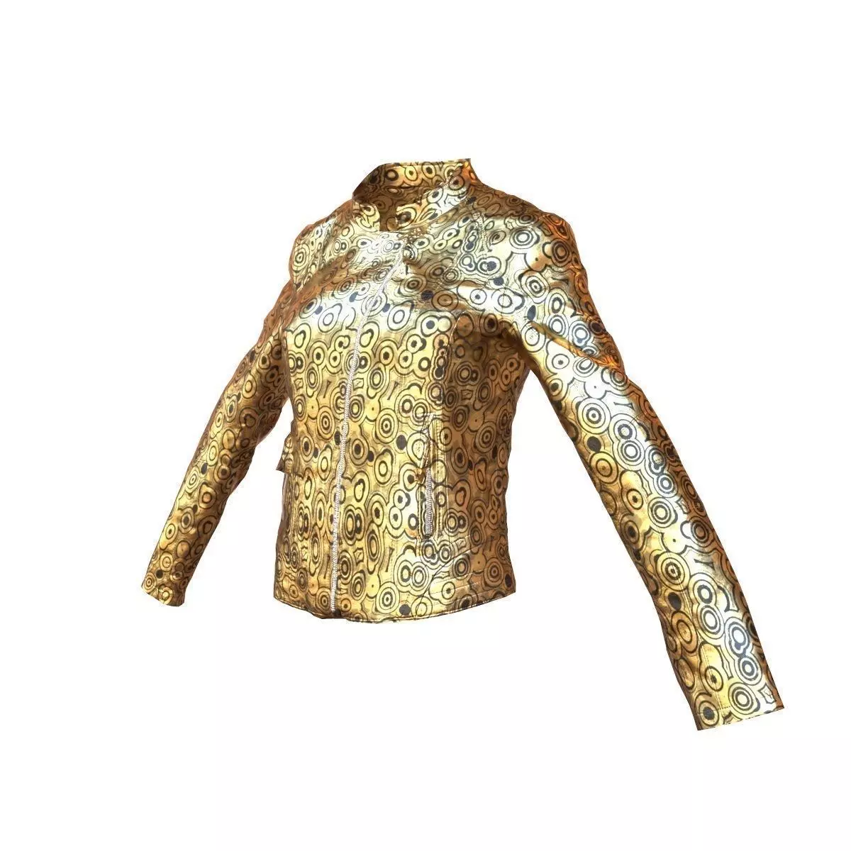 Gold Decorated Jacket Low-poly 3D model_0