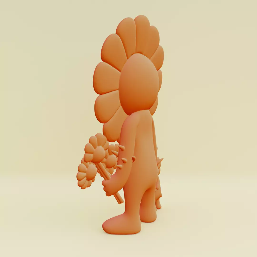 Takashi Murakami Smiling Flowers Family Collectible Printable 3D print model_5