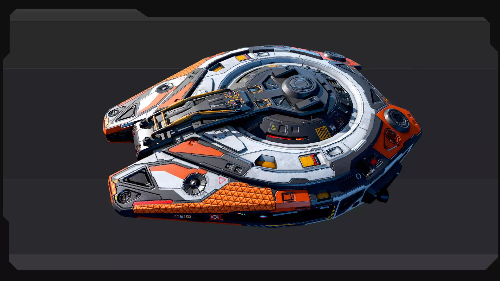 SF Shuttle - EX5 Low-poly 3D model_2