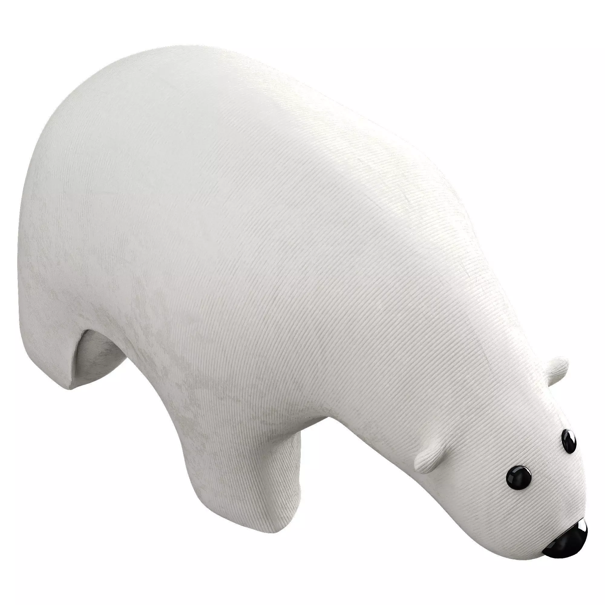 Bear toy Low-poly 3D model_6