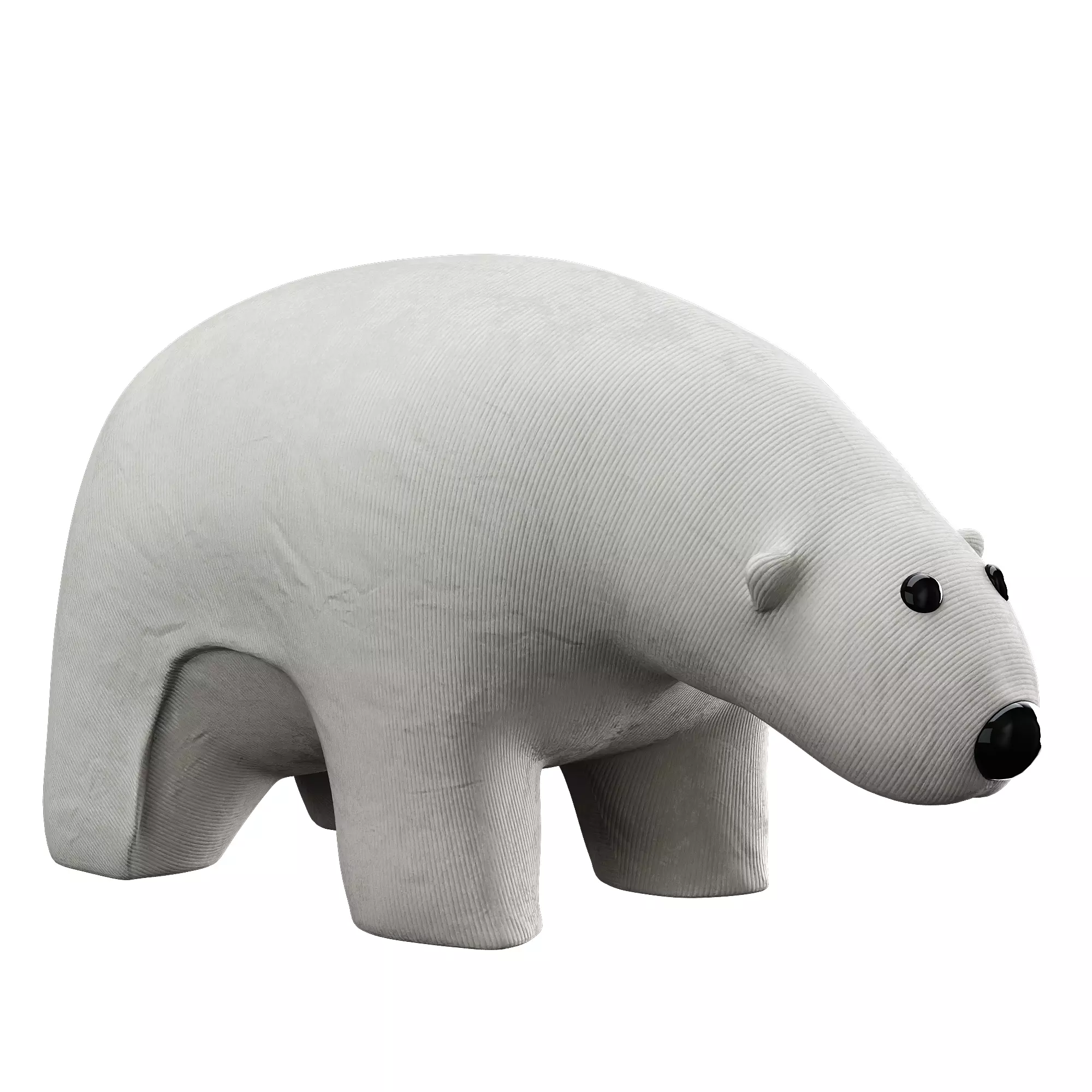 Bear toy Low-poly 3D model_31