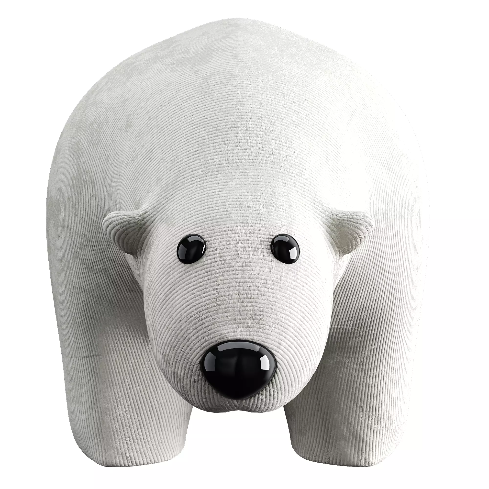 Bear toy Low-poly 3D model_25