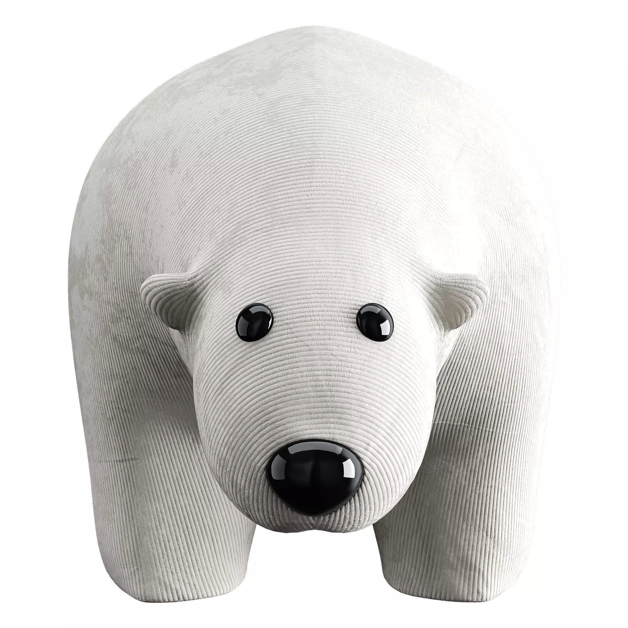Bear toy Low-poly 3D model_13