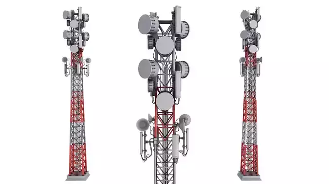 Telecommunication Tower 3D model