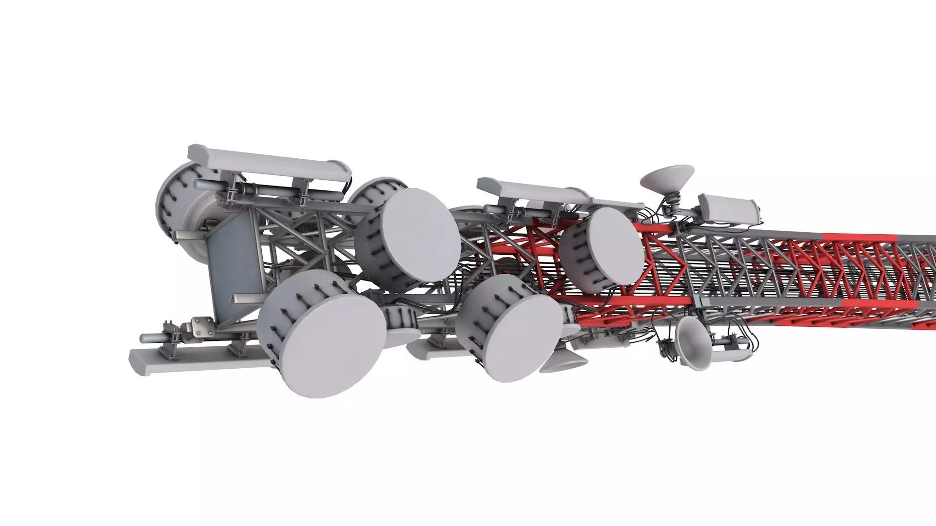 Telecommunication Tower 3D model_1