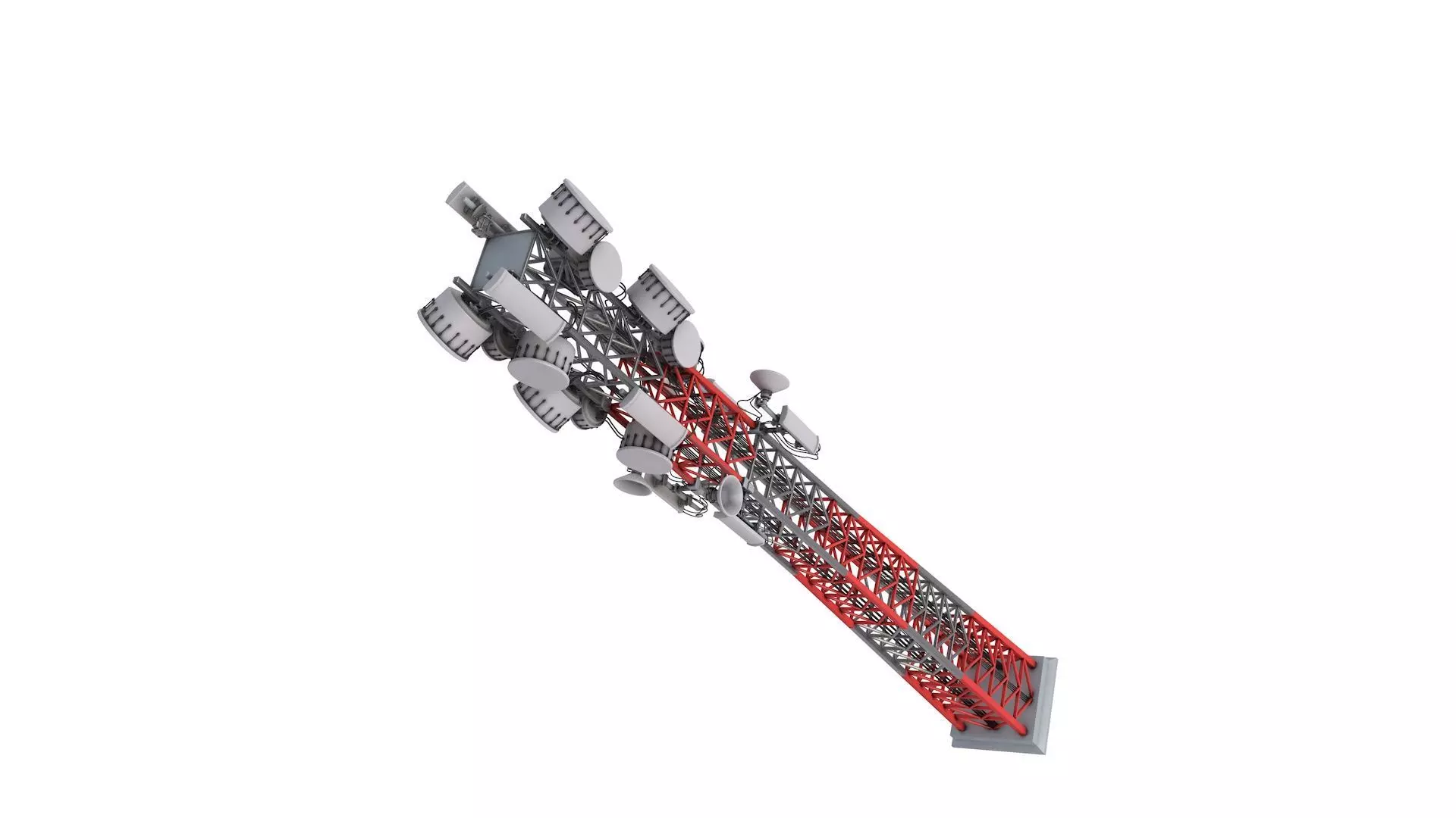 Telecommunication Tower 3D model_4