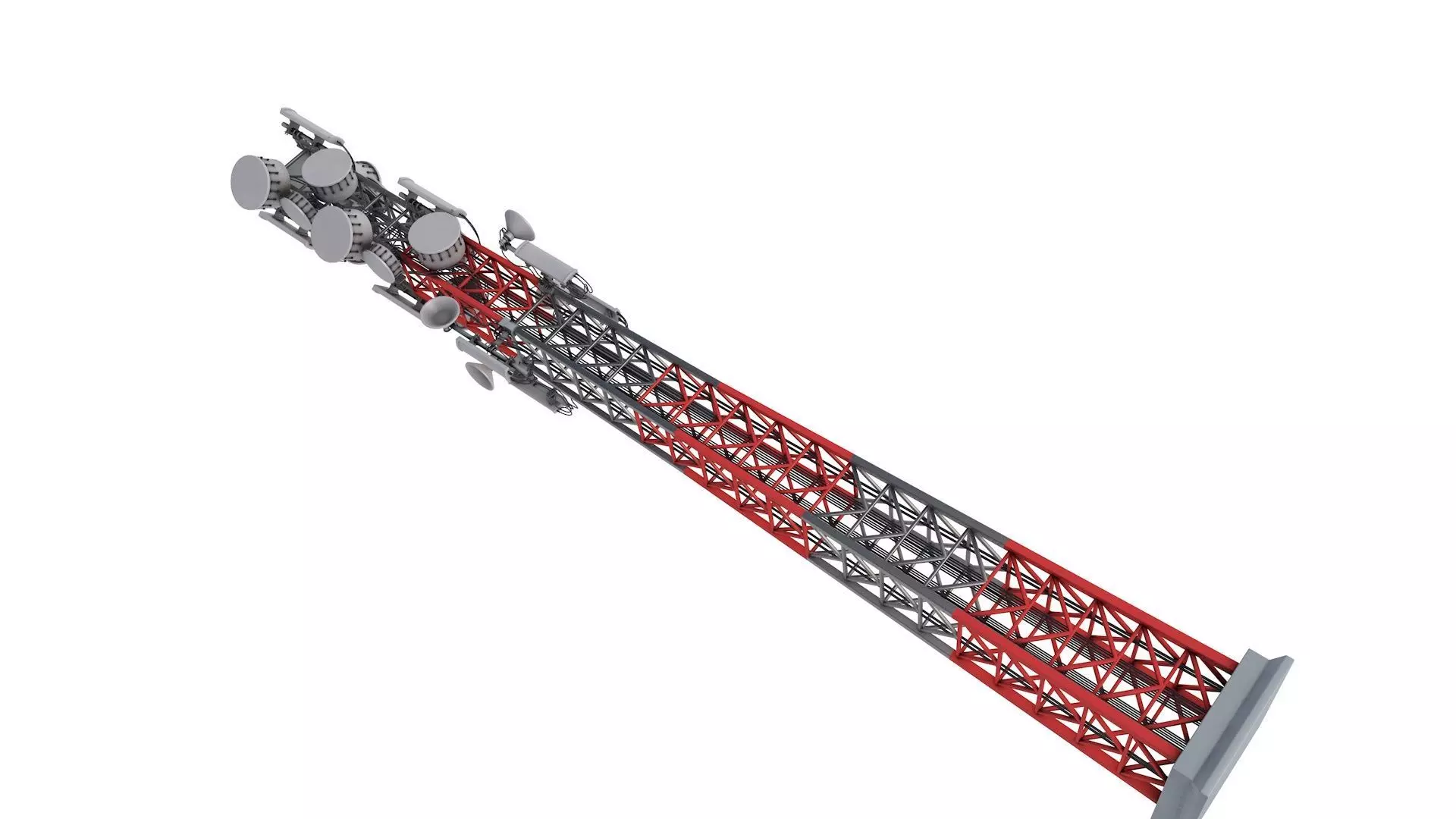 Telecommunication Tower 3D model_3