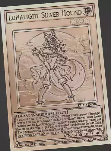 Lunalight Silver Hound - yu-gi-oh 3D print model