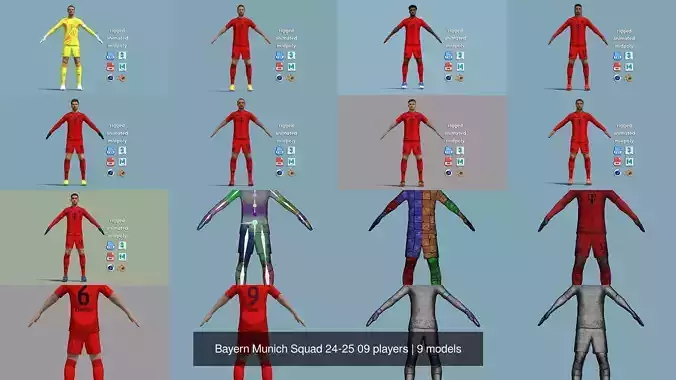 Bayern Munich Squad 24-25 09 players