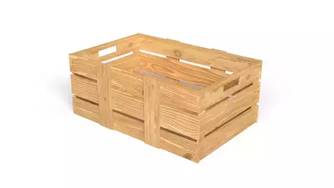 Open Wooden Crate