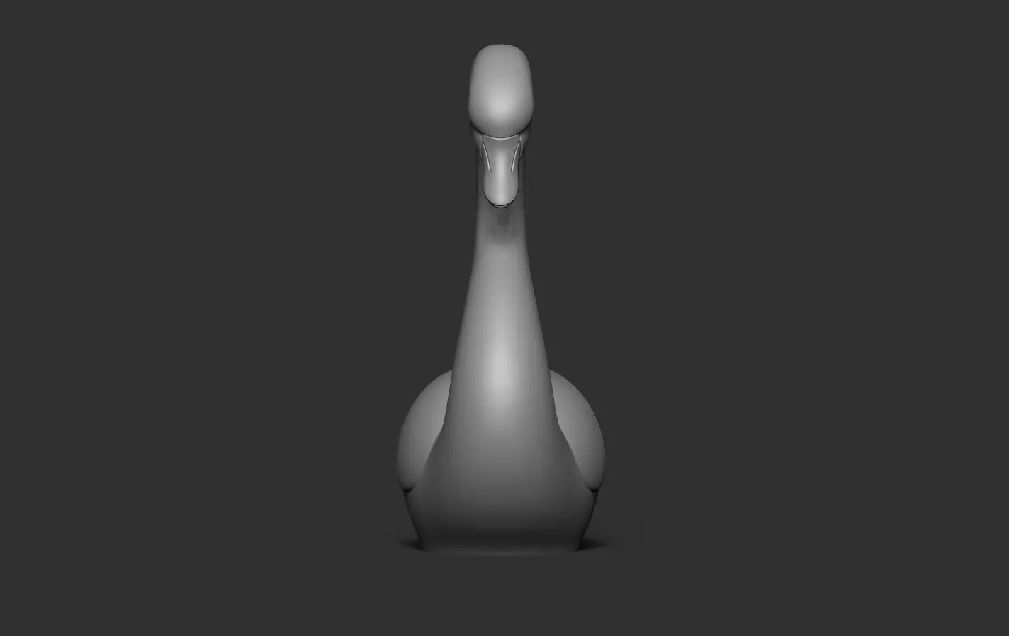 Swan Sculpture 3D print model_13