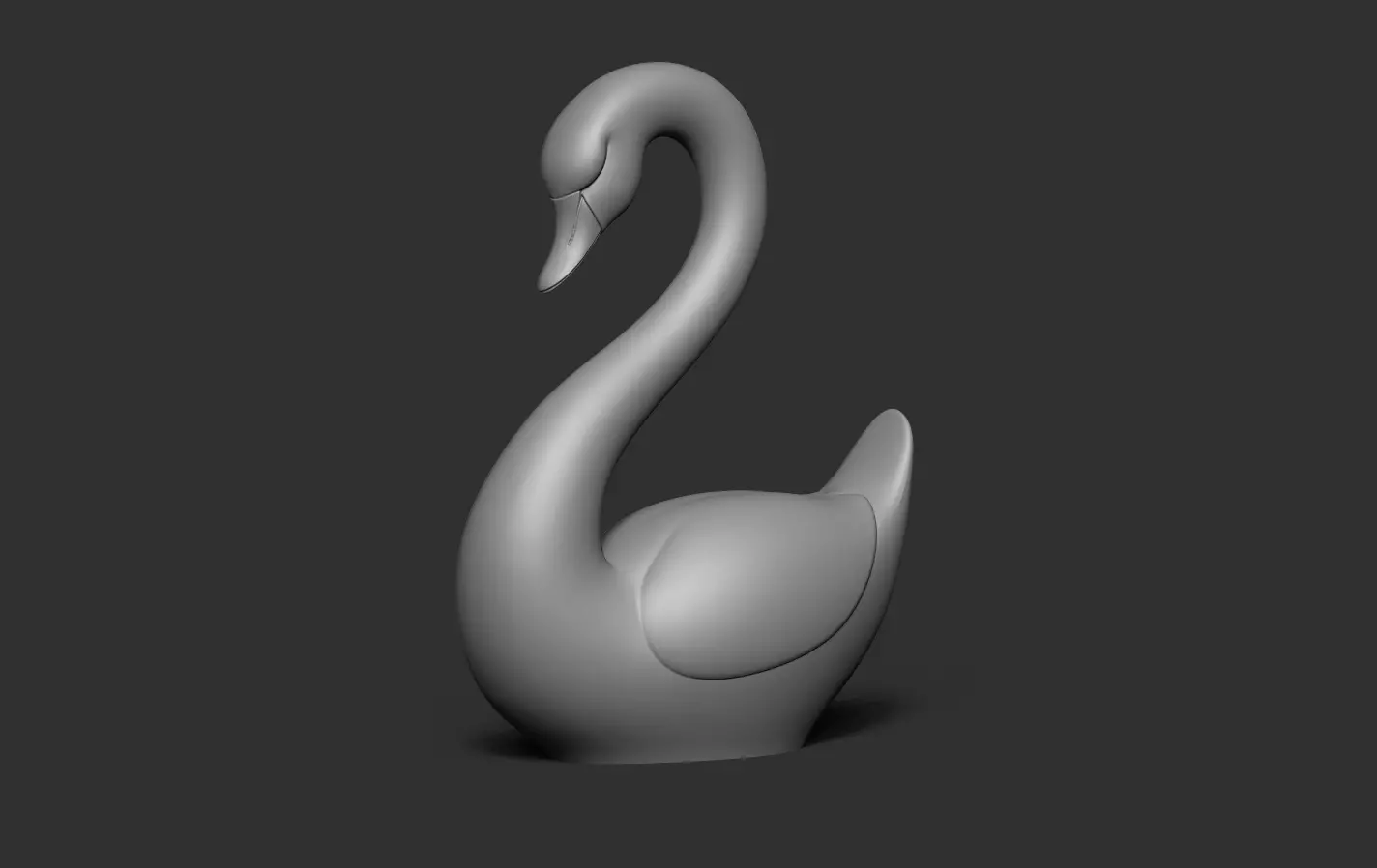 Swan Sculpture 3D print model_14