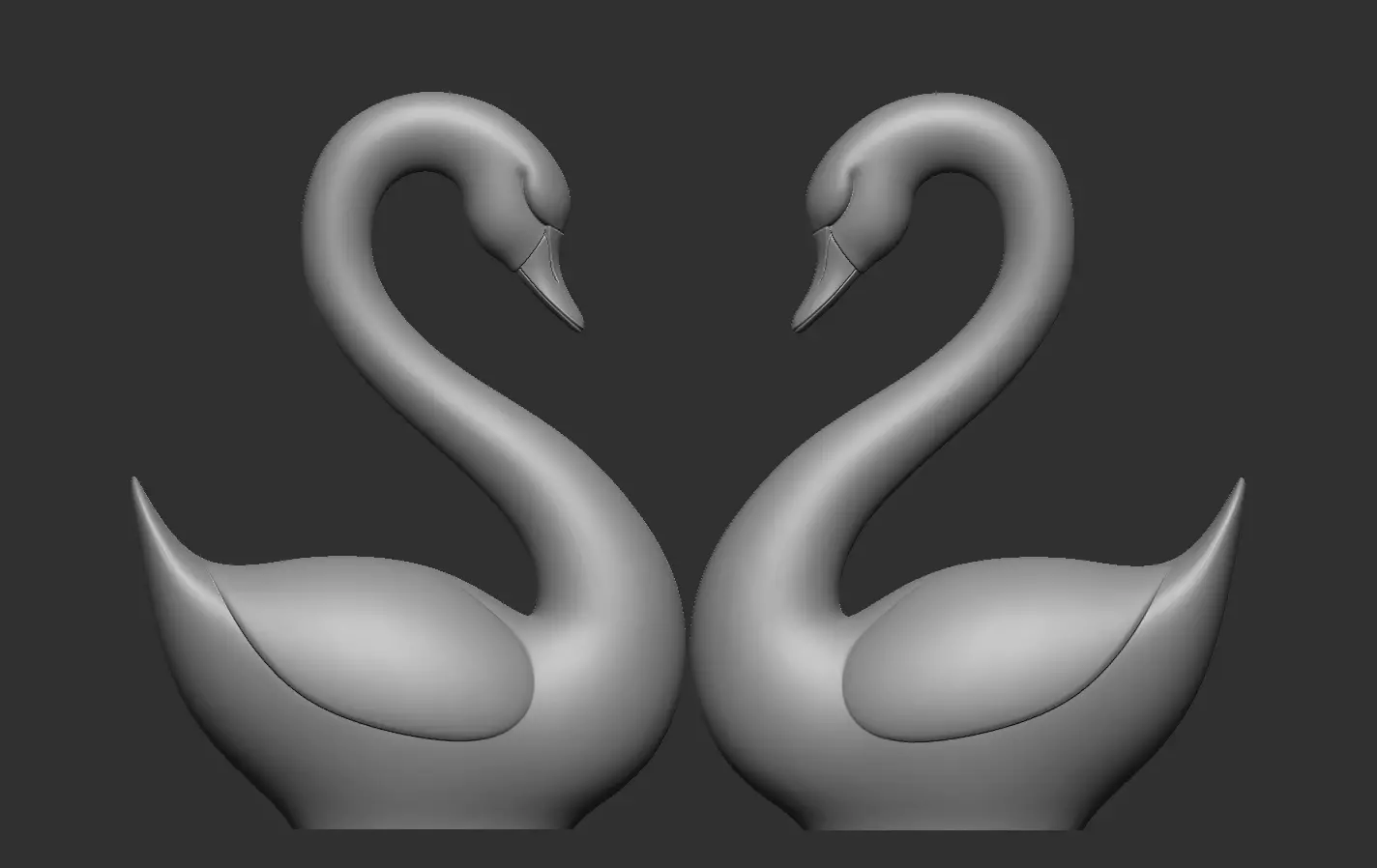 Swan Sculpture 3D print model_19