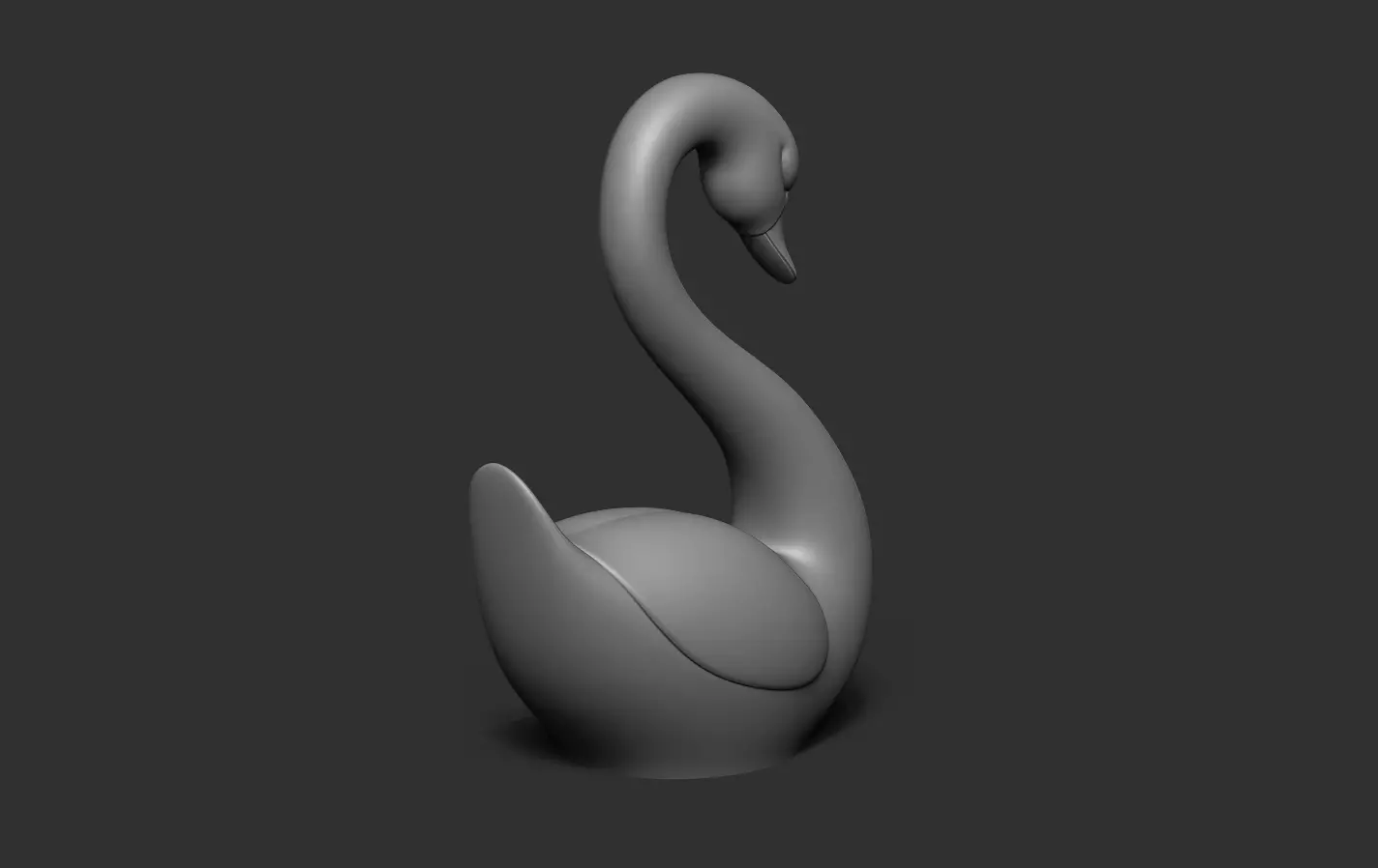 Swan Sculpture 3D print model_18