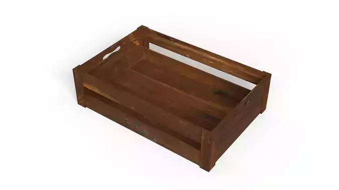 Open Wooden Crate