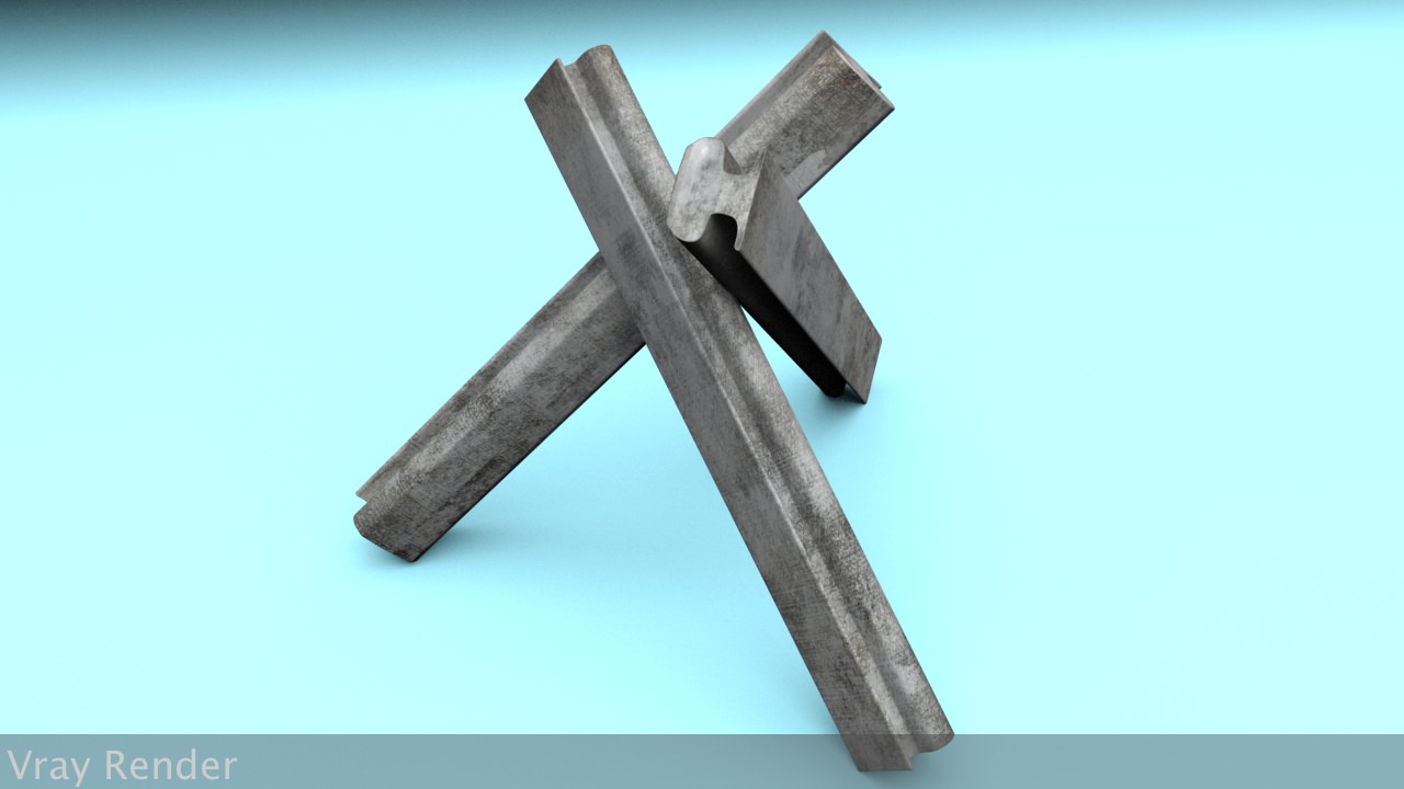 Berlin Wall Trap Elements 3D model_20