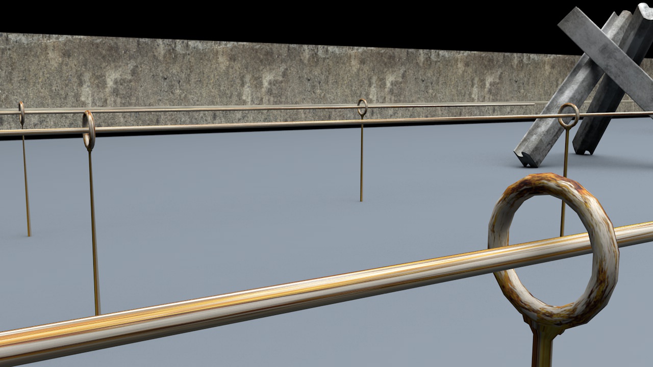 Berlin Wall Trap Elements 3D model_3