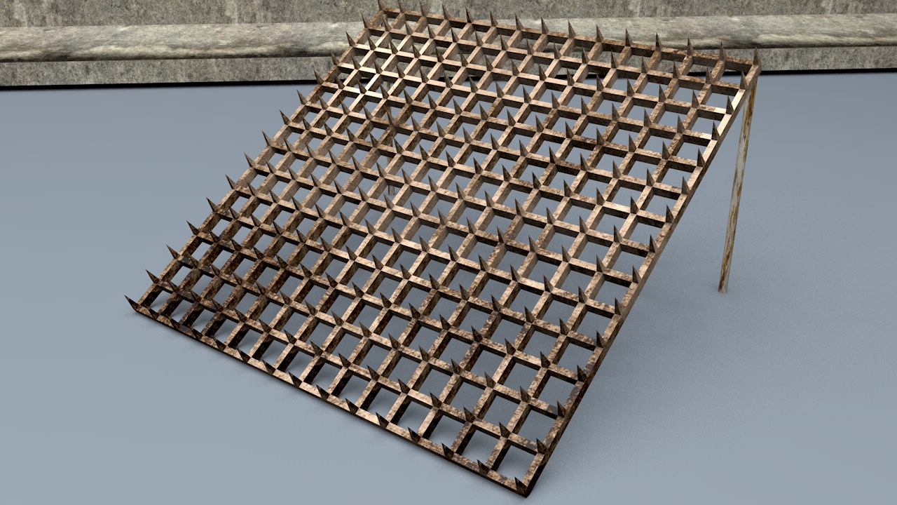 Berlin Wall Trap Elements 3D model_1