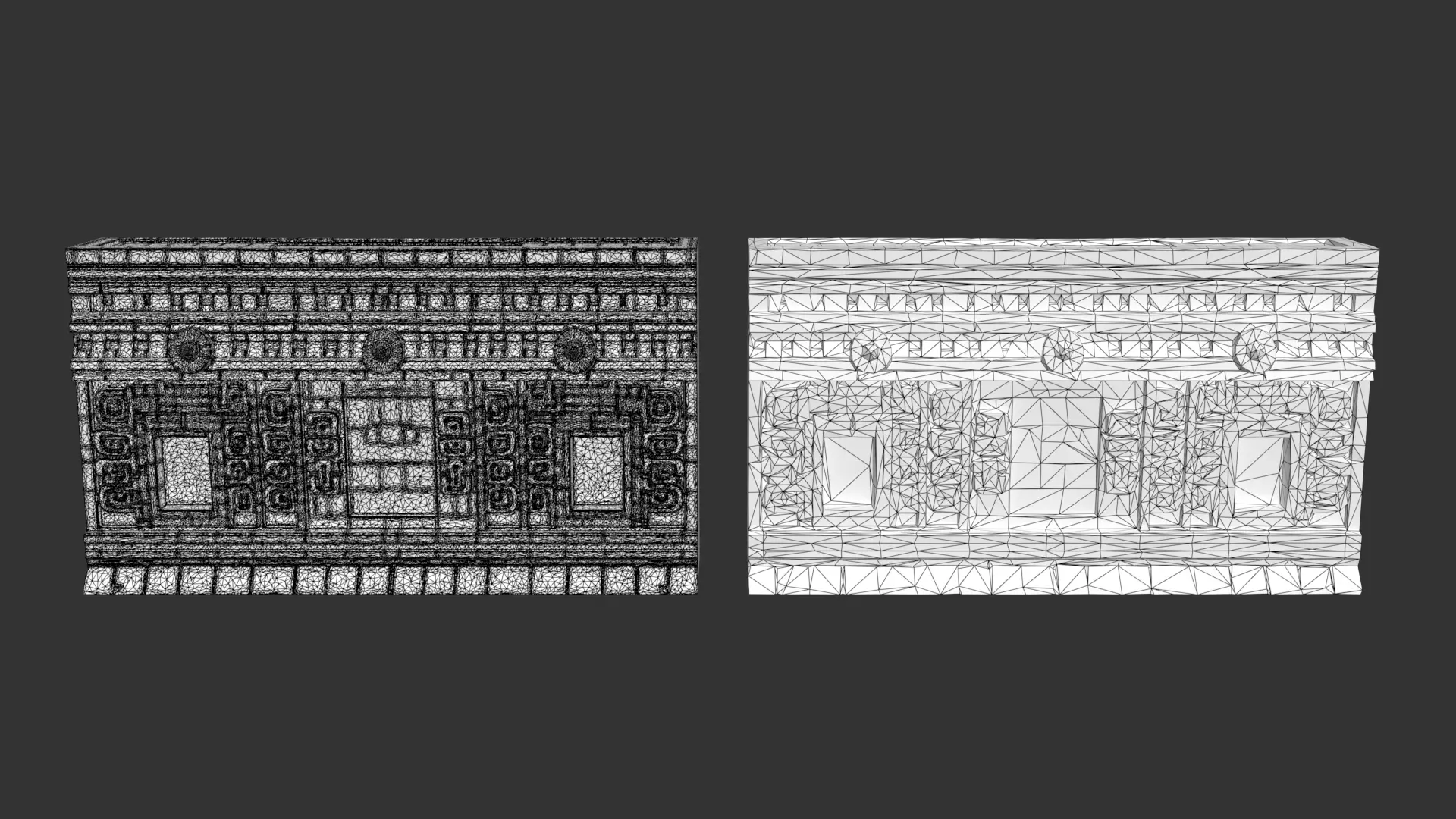 Mayan Temple Wall Modulars 05 250726 Low-poly 3D model_6