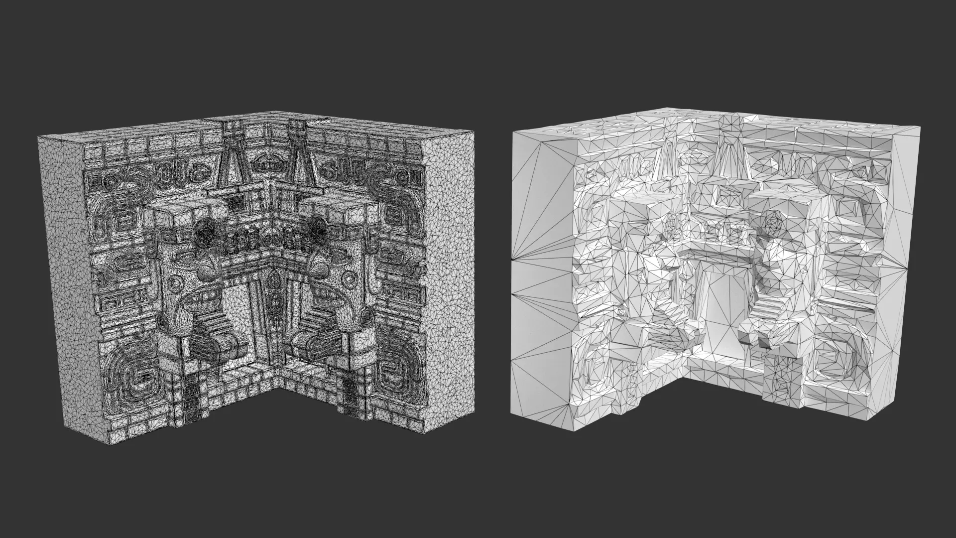 Mayan Temple Wall Modulars 04 250726 Low-poly 3D model_8