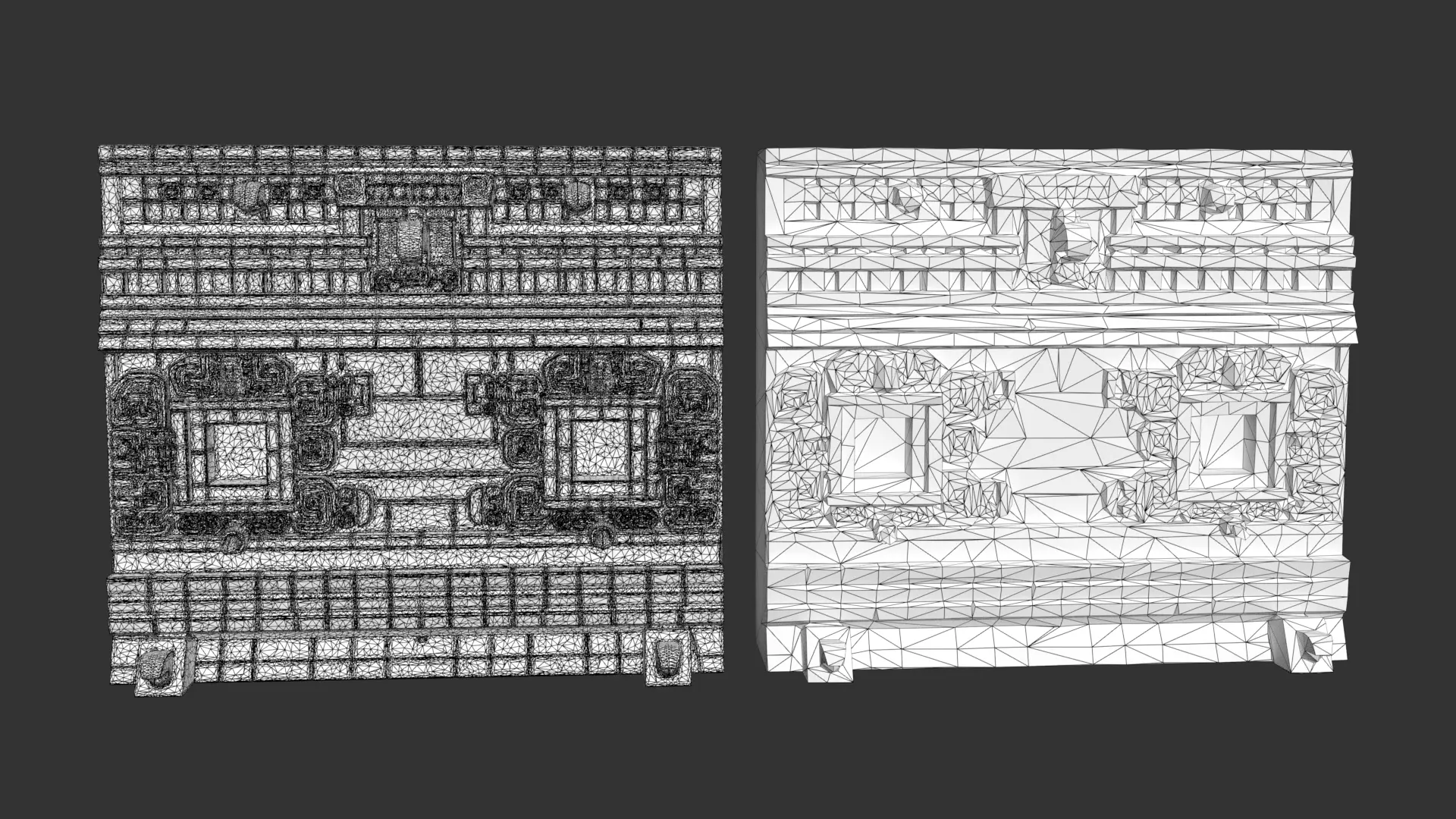 Mayan Temple Wall Modulars 03 250726 Low-poly 3D model_6