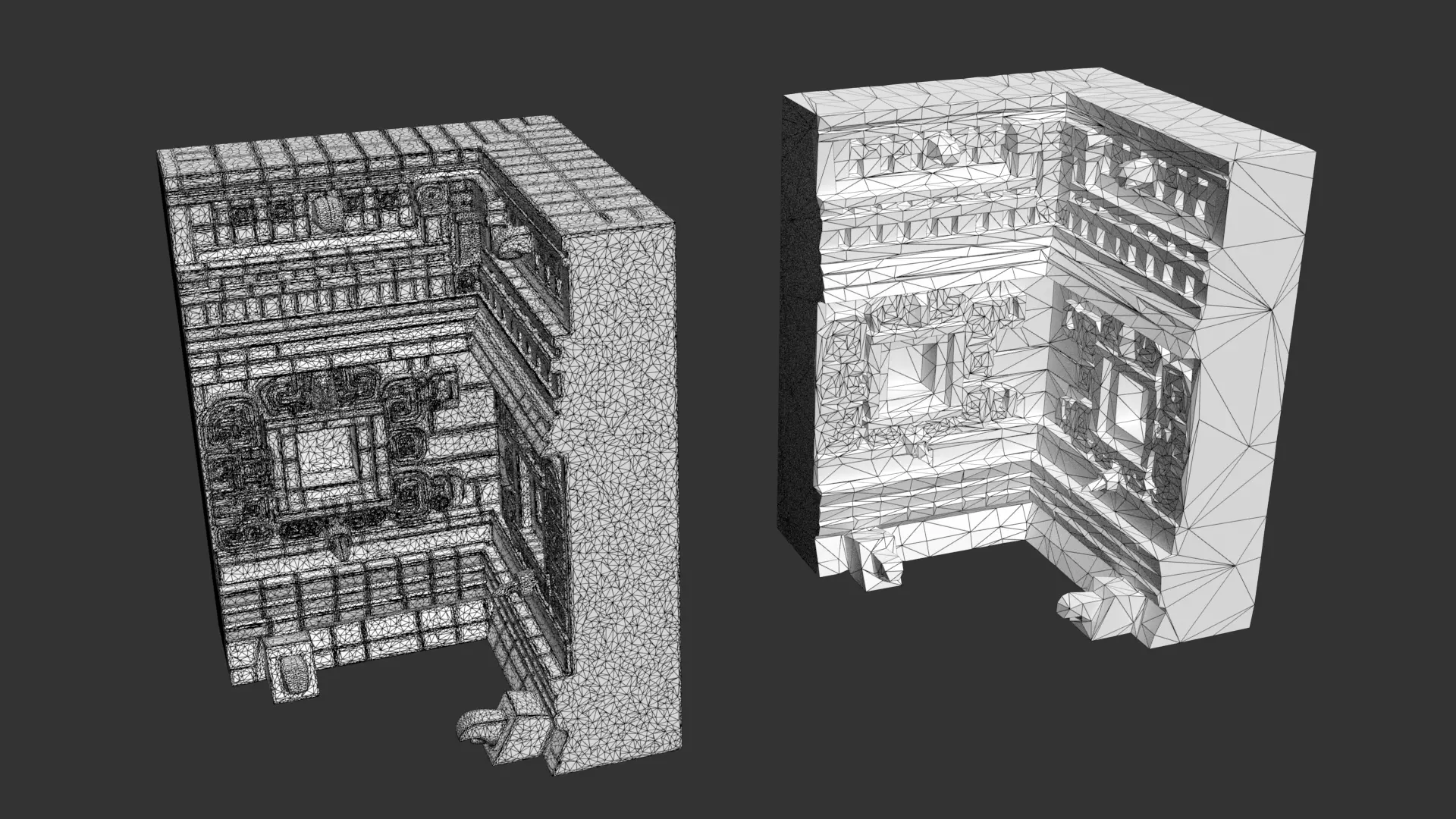 Mayan Temple Wall Modulars 03 250726 Low-poly 3D model_8