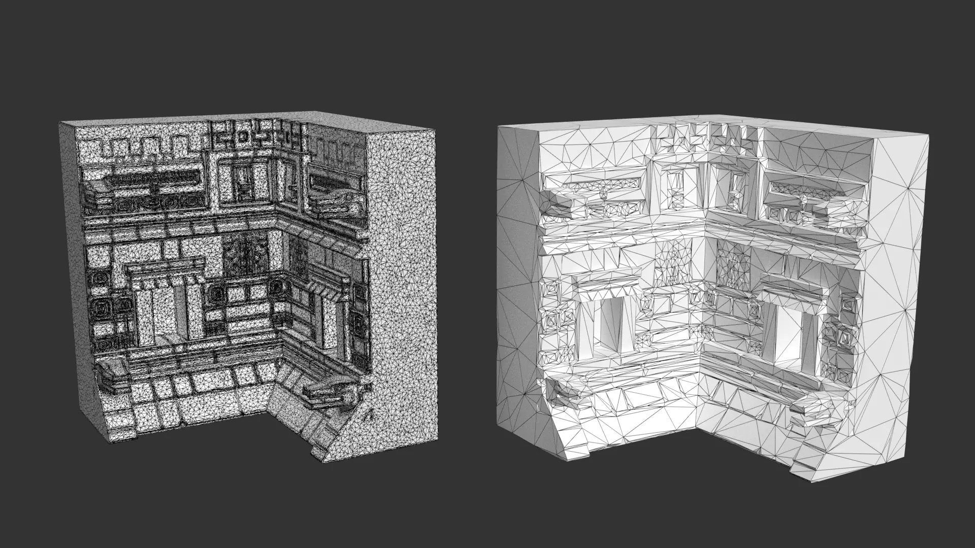 Mayan Temple Wall Modulars 02 250726 Low-poly 3D model_8