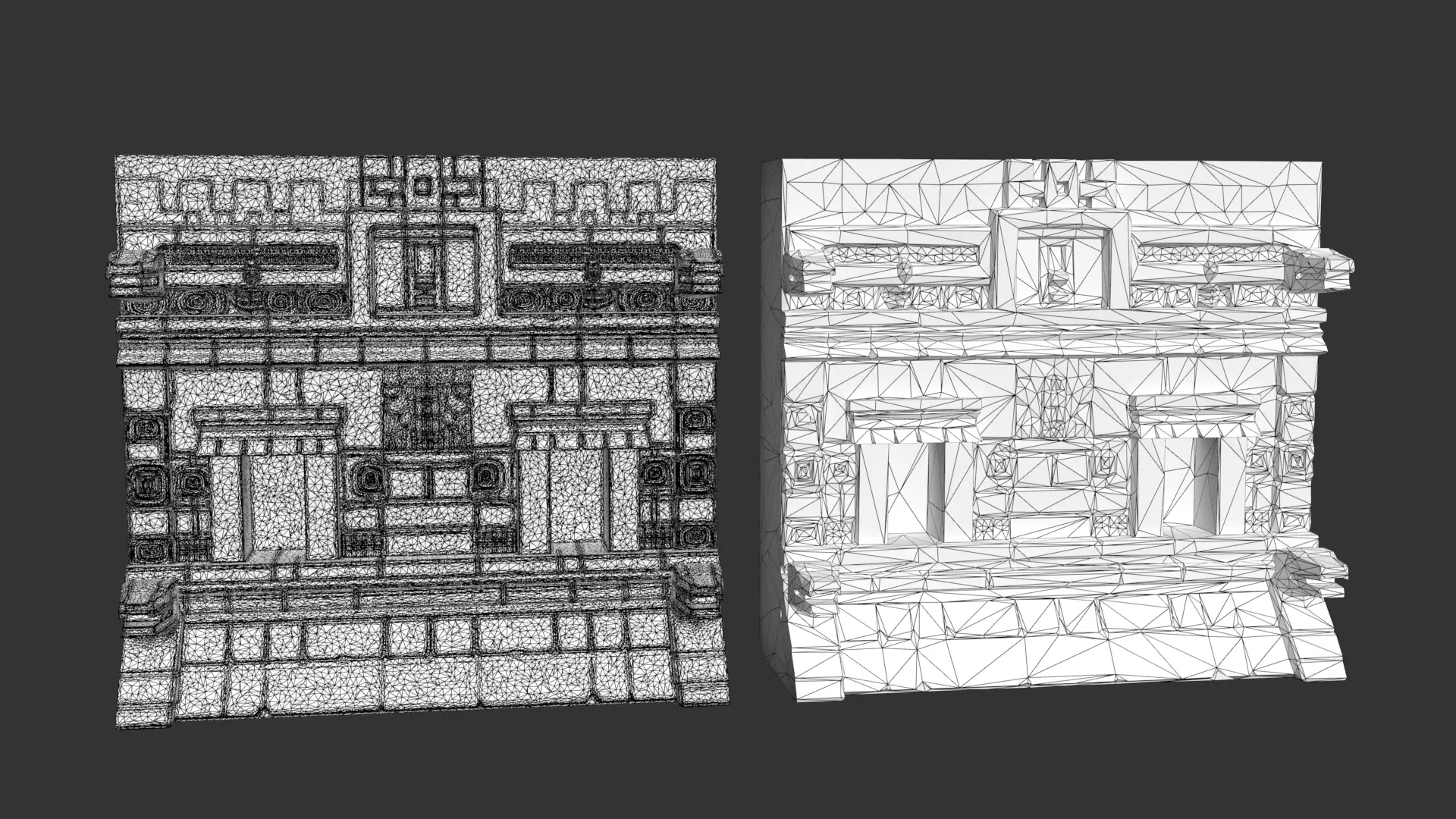 Mayan Temple Wall Modulars 02 250726 Low-poly 3D model_6