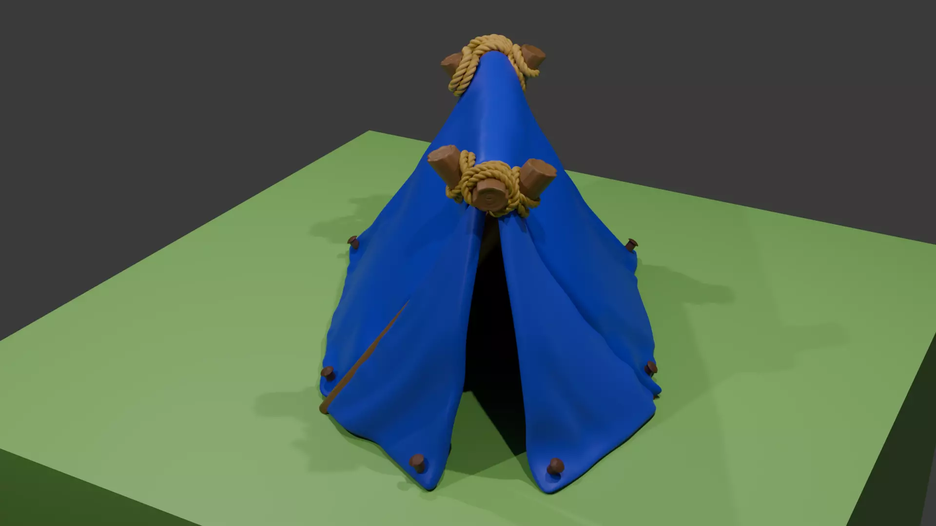 Tent Miniature 3D Printable STL 3D print model_2