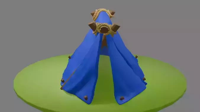 Tent Miniature 3D Printable STL