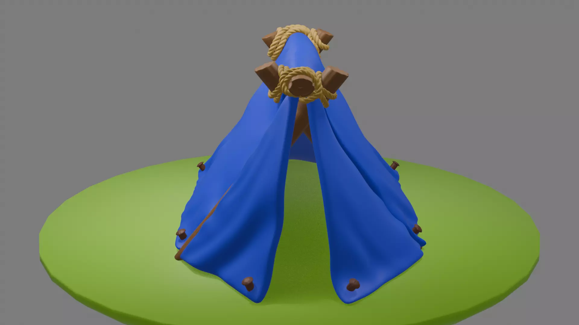 Tent Miniature 3D Printable STL 3D print model_0