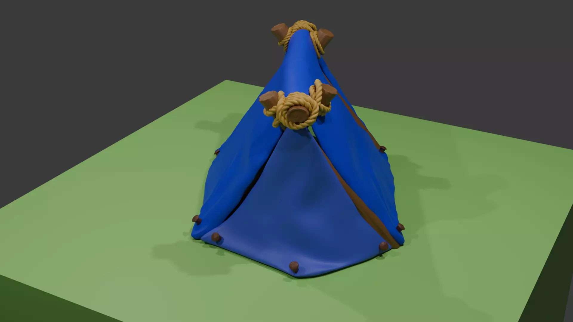 Tent Miniature 3D Printable STL 3D print model_5