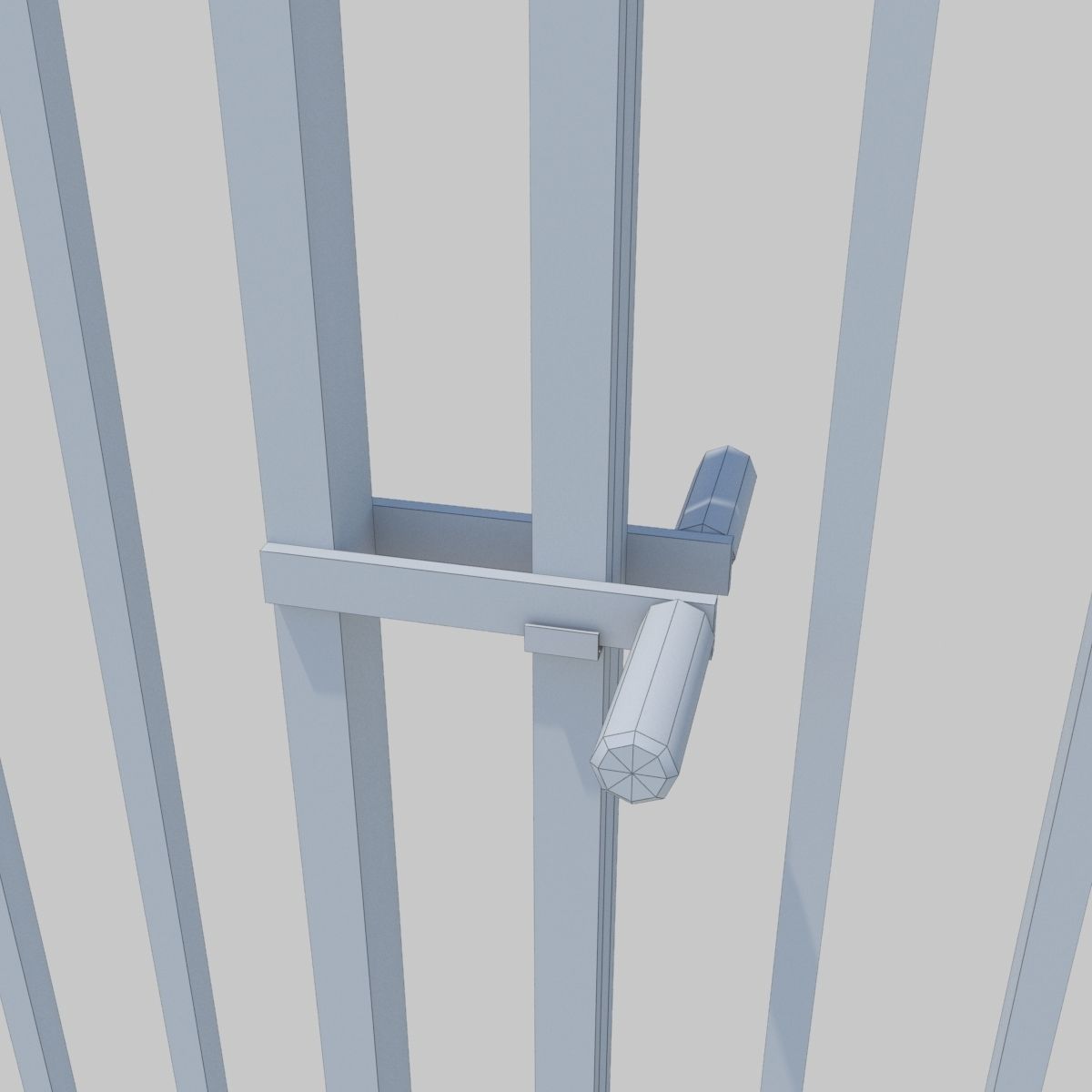 Forging Fence and Gate Low-poly 3D model_19