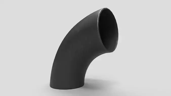 Elbow Pipe Long Radius 12 inches 3D model