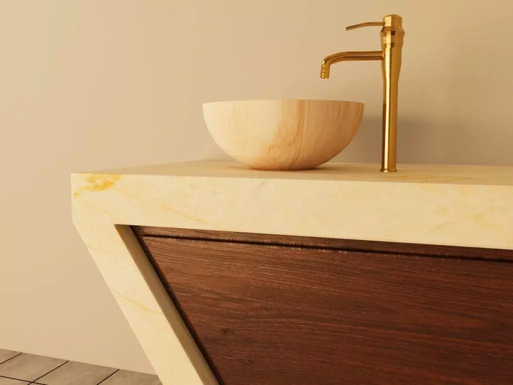 Bathroom sink set with mirror 3dmax corona 3D model_4